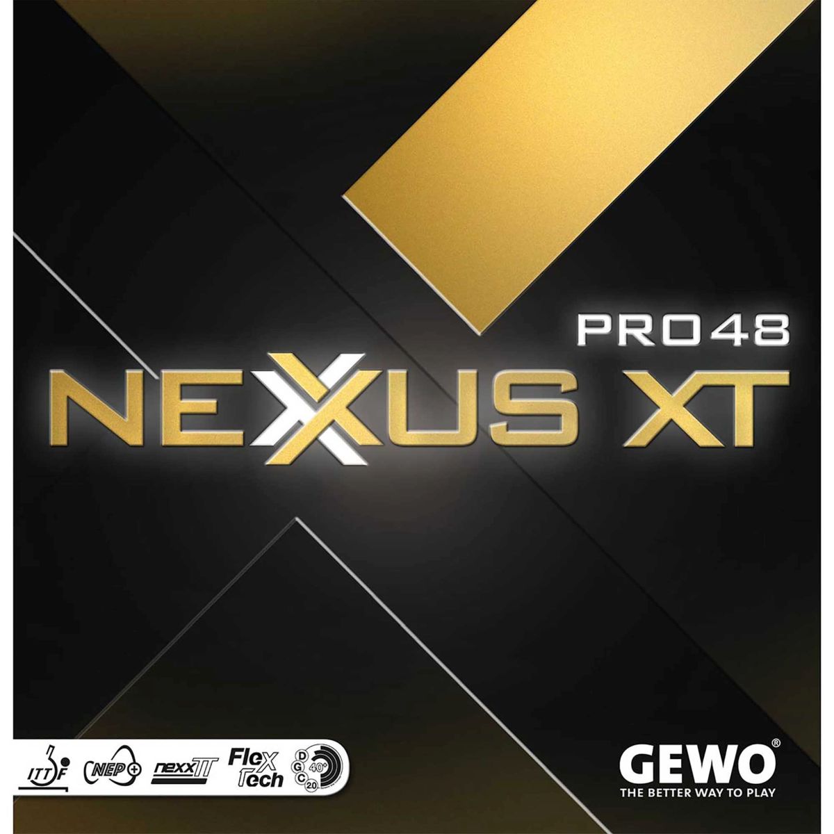 GEWO Belag Nexxus EL Pro 48 in Schwarz 